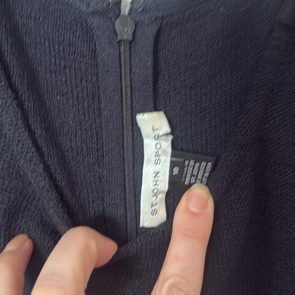 St. John’s sport knit sleeveless dress black size 10 - Picture 2 of 3